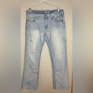 Men’s BKE Carter Light Denim Bootcut Jeans 38 XL